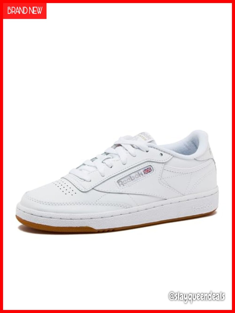 Reebok Club C 85 Leather Tennis Sneakers Low Cut Lace-Up Comfort